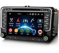 Erisin 7" 8-Core 4GB+64GB Android 16 DVD Autoradio Bluetooth per VW Polo 6R T6 Crafter Amarok Caddy Skoda Yeti Transporter Supporto GPS Navigatore CarPlay Android Auto IPS WiFi 4G DSP DAB+ FM Canbus