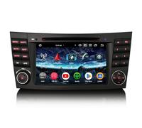 Erisin 7 pollici 8-Core 4GB+64GB Android 13 Autoradio Bluetooth GPS Navigatore per Mercedes Benz Classe E/CLS W211 W219 Supporto CarPlay Android Auto WiFi DSP DAB+USB CD OBD2 FM Controllo al volante