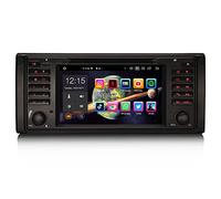 Erisin 7 Pollici 8-Core 4GB+64GB Android 14 Autoradio Bluetooth con GPS Navigazion per BMW Serie 5 E39 M5 Supporto Lettore CD CarPlay Android Auto DSP DAB+ WiFi OBD2 FM RDS USB Schermo Tattile Canbus
