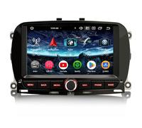 Erisin 7 pollici 8-Core 4GB+64GB Android 14 Autoradio Bluetooth GPS Navigatore per Fiat 500/500C/500S/500E 2016-2019 500 Hybrid Supporto CarPlay Senza fili Android Auto WiFi DSP DAB+ USB FM RDS OBD2