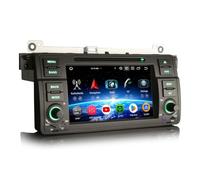 Erisin 7 pollici 8-Core 4GB+64GB Android 16 Autoradio Bluetooth GPS Navigatore per BMW E46 Serie 3 318 320 325 M3 Rover 75 MG ZT CarPlay Android Auto WiFi 4G DSP DAB+ USB FM RDS CD DVD Schermo IPS