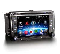 Erisin 7 pollici 8-Core 4GB+64GB Android 16 Autoradio Bluetooth GPS Navigatore per VW Golf 5/6 Passat B6 Polo Tiguan Touran Caddy T5 Seat Skoda CarPlay Android Auto WiFi 4G DSP DAB+ RDS DVD Canbus OPS