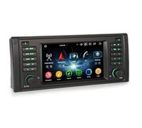 Erisin 7 pollici 8-Core 4GB RAM 64GB ROM Android 14 Autoradio 1 Din GPS Navigatore per BMW Serie 5 E39 M5 Supporto CarPlay Android Auto Bluetooth 5.0 WiFi DSP DAB+ USB FM OBD2 Schermo Tattile IPS
