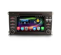 Erisin 7 pollici 8-Core Android 14 Autoradio Navigatore GPS per Porsche Cayenne 2003-2010 Supporta Bluetooth A2DP Wiresless CarPlay Android Auto Schermo tattile IPS WiFi DAB+ RDS DSP 4GB RAM+64GB ROM