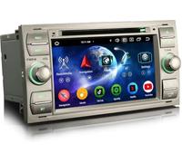 Erisin 7 Pollici Android 16 8-Core 4GB+64GB Autoradio Bluetooth per Ford C-Max S-Max Focus Galaxy Kuga Connect Fiesta Transit Supporti DVD GPS Navigatore IPS CarPlay Android Auto WiFi 4G DSP OBD2 USB