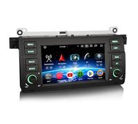 Erisin 7 pollici Schermo Android 16 Autoradio Bluetooth GPS Navigatore per BMW E46 Serie 3 318i 320d 325i M3 Rover 75 MG ZT CarPlay Android Auto WiFi 4G DSP DAB+ RDS OBD2 TPMS Canbus 8-Core 4GB+64GB