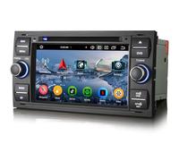erisin 8-Core [4+64GB] Android 13 Autoradio per Ford S/C-Max Focus Galaxy Kuga Connect Fiesta Transit Supporto Carplay Android Auto GPS Sat Nav DSP Bluetooth 5.0 WiFi Dab+ TPMS DVR OBD