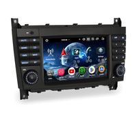 Erisin 8-Core 4GB+64GB 7 pollici Android 14 Autoradio Bluetooth per Mercedes Benz Classe CLC/G/C W203 W463 Supporto GPS Navigatore CarPlay Android Auto WiFi DSP DAB+ USB FM RDS Schermo tattile OBD2