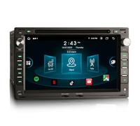 Erisin 8-Core 4GB+64GB Android 13 Autoradio Bluetooth GPS Navi per VW Passat Polo Jetta Sharan Golf 4 T5 Seat Ibiza Peugeot 307 Ford Supporto CarPlay DAB+ Wifi Android Auto DSP USB FM RDS CD Player