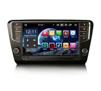 Erisin 8-Core 4GB+64GB Android 14 Autoradio Bluetooth GPS Navigatore per Skoda Octavia 3 9 pollici Schermo Tattile Supporto CarPlay Senza fili Android Auto WiFi 4G DSP DAB+ USB OBD2 FM RDS Canbus