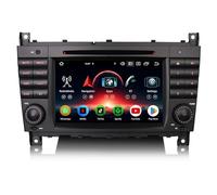 Erisin 8-Core 4GB+64GB Android 14 Autoradio CD DVD per Mercedes Benz Classe C W203 Classe G W463 7 pollici Schermo IPS Bluetooth GPS Navigatore CarPlay Android Auto WiFi 4G DAB+ USB FM RDS Canbus