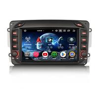 Erisin 8-Core 4GB+64GB Android 14 Autoradio GPS Navigatore per Mercedes W209 W203 Classe A/C/G/CLK Viano Vito W463 7 Pollici Schermo Supporto Bluetooth CarPlay Android Auto WiFi DSP DAB+ USB FM RDS
