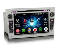 Erisin 8-Core 4GB+64GB Android 14 Autoradio GPS Navigatore per Opel Corsa D Zafira B Astra H Corsa C Tigra Twintop Vectra Signum Meriva CarPlay Android Auto WiFi DSP DAB+ RDS DVD IPS Schermo SWC