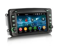 Erisin 8-Core 4GB+64GB Android 16 2 Din Autoradio GPS Navigatore per Mercedes C/G/CLK W209 W203 Viano Vito W463 7" Supporto Bluetooth Senza fili CarPlay Android Auto WiFi 4G DSP CANbus OBD2