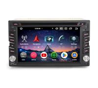 Erisin 8-Core 4GB RAM+64GB ROM 6.2" Universale Doppio Din Android 14 Autoradio Bluetooth Navigazione GPS Wireless CarPlay Android Auto WiFi 4G Lettore CD DVD DSP DAB+ USB FM RDS OBD2 DVR TPMS