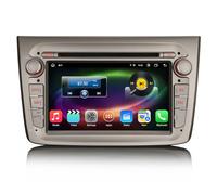 Erisin 8-Core 4GB RAM + 64GB ROM Android 16 Autoradio Navigatore GPS con Schermo di Tocco e Lettore DVD per Alfa Romeo Mito Supporto 7 Pollici Supporta BT Integrato CarPlay Android Auto DSP DAB+ WiFi