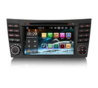 Erisin 8-Core 7 pollici Bluetooth 5.0 Android 14 Autoradio per Mercedes Benz E/CLS/G Classe W211 W219 W463 GPS Navigatore Supporta CarPlay Android Auto DAB+ DSP WiFi 4G DVB-T2 4GB RAM+64GB ROM