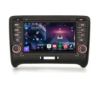 Erisin 8-Core 8GB RAM+128GB ROM Android 14 Autoradio Bluetooth GPS Navigatore per AUDI TT MK2 Supporto CarPlay senza fili Android Auto WiFi 4G DSP DAB+ OBD2 FM RDS USB Canbus 7 pollici Schermo IPS