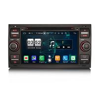 Erisin 8-Core Android 10 Car Stereo Audio Head Unit per Ford C/S-Max Galaxy Kuga Focus Transit Mondeo Lettore DVD DAB + Radio 7 pollici HD Touch Screen GPS con BT WiFi CarPlay Android Auto DSP 4 GB +