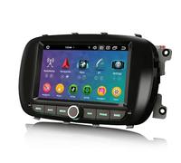 erisin 8 Core Android 14 4+64GB Autoradio GPS Navigatore per Fiat 500X Supporto Senza fili Carplay Android Auto DSP IPS Bluetooth 5.0 Dual Band Wifi DAB+ DVB-T2 Canbus SWC Radio