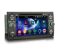 Erisin 8-Core Android 14 4GB+64GB DVD Autoradio GPS Navigatore per Ford C-Max S-Max Focus Galaxy Kuga Connect Fiesta Transit 7" Schermo tattile Bluetooth 5.0 CarPlay Android Auto WiFi DSP RDS FM OBD2
