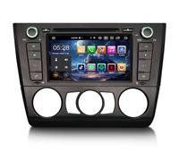 Erisin 8-Core Android 14 Bluetooth 5.0 DVD Autoradio per BMW Serie 1 E81 E82 E88 7 Pollici Schermo Tattile Supporta GPS Navigatore Wireless CarPlay Android Auto DAB+ OBD2 TPMS FM 4GB RAM+64GB ROM