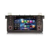 Erisin 8-Core Android 16 4GB+64GB Autoradio Bluetooth per BMW Serie 3 M3 E46 320D Rover 75 MG ZT, 7 pollici 2 DIN DVD Radio Supporta GPS Navigatore Wireless CarPlay Android Auto DAB+ FM OBD2 Canbus