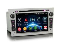 Erisin 8-Core Android 16 4GB+64GB DVD Autoradio Bluetooth per Opel Corsa D Astra Meriva Antara Vectra Signum Vivaro Zafira Combo, 7" 2DIN GPS Navigatore CarPlay Android Auto WiFi 4G DSP RDS CANbus