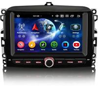 Erisin 8-Core Android 16 4GB RAM+64GB ROM Autoradio Bluetooth 5.0 per Fiat 500L 2012-2017 7 pollici Schermo tattile Supporto GPS Navigatore Senza fili CarPlay Android Auto WiFi DAB+ DSP Canbus OBD2