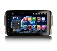 Erisin 8 pollici 8-Core 4GB+64GB Android 13 Autoradio 2 Din GPS Navigatore per Mercedes Classe C/CLK/G W203 C209 W209 W463 Viano Vito Bluetooth 5.0 CarPlay Android Auto DAB+ WiFi DSP USB RDS FM Canbus
