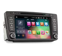 Erisin 8 Pollici 8-Core Android 10 Lettore DVD Autoradio per Skoda Octavia Yeti Supporto GPS Navigatore Integrato CarPlay Android Auto DSP Bluetooth DAB+ FM WiFi TPMS OBD RDS 4GB RAM+64GB ROM