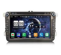 Erisin 8 pollici Android 14 8-Core 4GB+64GB DVD Autoradio GPS Navigatore per VW Passat Golf 5/6 Touran Skoda Seat Tiguan Jetta T5 Bluetooth 5.0 CarPlay Android Auto WiFi 4G DSP RDS Canbus