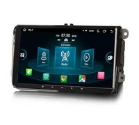 Erisin 9" 8-Core 4GB+64GB Android 14 Autoradio GPS Navigatore per VW Golf 6 Golf 5 Polo Passat T5 Jetta Touran Tiguan SEAT Skoda Supporta CarPlay Android Auto DSP FM Wifi Bluetooth DAB+ USB DVR