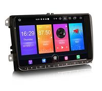 Erisin 9 "Android 10 Car Stereo Bluetooth GPS DAB+Radio per VW Passat CC Golf MK 5/6 Touran Seat Tiguan Jetta Transporter T5 Octavia Supporto CarPlay Android Auto 4G WiFi Specchio Link A2DP RDS