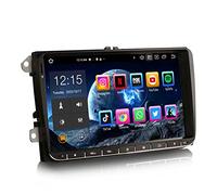 Erisin 9 pollici 8-Core 4GB+64GB Android 14 Autoradio Bluetooth GPS Navigatore per VW Passat Golf 5 Golf 6 Touran Tiguan Jetta Polo T5 Seat Wireless CarPlay DSP Android Auto DAB+ WiFi USB RDS FM OPS