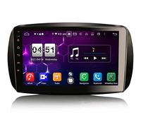 Erisin 9 pollici 8-Core Android 10 Autoradio 1 DIN Bluetooth per Mercedes Benz Smart GPS Navigazione Supporto CarPlay Android Auto WiFi DAB+ OBD2 RDS TPMS DSP FM Radio DVB-T/T2 USB 4GB RAM 64GB ROM