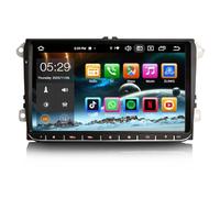 Erisin 9 Pollici 8-Core Android 14 4GB RAM+64GB ROM Autoradio Navigatore GPS per VW Passat Golf 5/6 Touran Skoda Seat Tiguan Jetta T5 Supporto Wireless CarPlay Android Auto DSP Bluetooth DAB+ FM WiFi