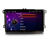 Erisin 9 pollici Android 10 Autoradio con GPS per VW Passat Polo Golf 5 Golf 6 Caddy T5 Touran Seat Skoda Navigator CarPlay OPS WiFi Bluetooth USB RDS DAB+ OBD2 TPMS 4G DSP Touch screen Mirror Link