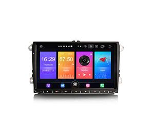 ERISIN 9 Pouces Android 10.0 Autoradio Multimédia pour Passat Golf Jetta TOURAN Seat Support GPS Sat Nav Bluetooth WiFi 4G Dab + RDS Lien Miroir TPMS CarPlay