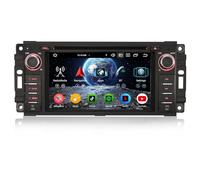 Erisin Android 14 8-Core 4GB+64GB DVD Autoradio per Jeep Compass Patriot Chrysler 300C Dodge Avenger Journey Supporto Navigatore GPS Incorporata CarPlay Android Auto DAB+ Bluetooth 5.0 DSP WiFi Canbus