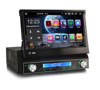 Erisin Android 14 8-Core Autoradio 1 Din con GPS Navi Motorizzato Schermo, 7 Pollici HD Touchscreen Bluetooth 5.0 Integrato Wireless CarPlay Android Auto DSP OBD2 TPMS DVB-T2 DAB+ WiFi USB 2GB+32GB
