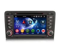 Erisin Android 16 8-Core 4GB+64GB DVD Autoradio per AUDI A3 S3 RS3 RNSE-PU 7" IPS Schermo Tattile Supporto Navigatore GPS Supporto CarPlay Android Auto DAB+ Bluetooth 5.0 DSP WiFi Canbus SWC OBD2 4G