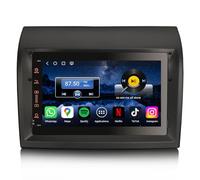 Erisin Qualcomm 8-Core 4GB+64GB Android 14 Autoradio Bluetooth GPS Navigatore per Fiat Ducato Citroen Jumper Peugeot Boxer 7 pollici Schermo IPS CarPlay Wireless Android Auto WiFi 4G DSP DAB+ RDS USB