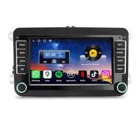Erisin Qualcomm 8-Core 4GB+64GB Android 14 Autoradio GPS Navigatore per VW Golf 5/6 Polo 6R Passat T5 Touran Tiguan Jetta Skoda Seat 7" Schermo IPS Bluetooth 5.1 CarPlay Android Auto WiFi 4G DSP DAB+
