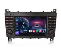 Erisin Qualcomm 8-Core 8GB+128GB 7" Android 14 Autoradio Bluetooth GPS Navigatore per Mercedes Benz Classe C W203 Classe CLC C180 Classe G W463 CarPlay Android Auto WiFi 4G DSP DAB+ RDS USB Canbus