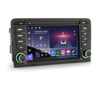 Erisin Qualcomm 8-Core Android 14 8GB+128GB Autoradio GPS Navigatore per AUDI A3 S3 RS3 RNSE-PU, 7" IPS Schermo tattile Supporti Bluetooth 5.1 Senza fili CarPlay Android Auto WiFi 4G DSP FM SWC CANbus