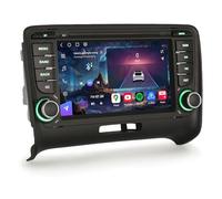 Erisin Qualcomm 8-Core Android 14 8GB RAM+128GB ROM Autoradio GPS Navigatore per AUDI TT MK2 8J, 7" IPS Schermo tattile Supporti Bluetooth 5.1 Senza fili CarPlay Android Auto WiFi 4G DSP FM CANbus