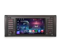 Erisin Qualcomm 8-Core Android 14 8GB RAM+128GB ROM Autoradio GPS Navigatore per BMW Serie 5 E39 M5 7" IPS Schermo tattile Bluetooth 5.1 Wireless CarPlay Android Auto WiFi 4G DSP FM Radio RDS CANbus