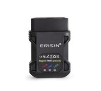 Erisin Scanner OBD2 Bluetooth 5.0, Strumento Diagnostico per Auto per iOS e Android, Mini Lettore di Codici OBDII e Scanner Guasti Motore, Compatibile con iOS, Android e Windows, Certificato CE/FCC