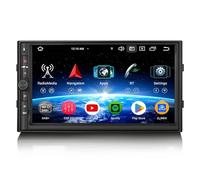 Erisin Universal Doppio 2Din 7 pollici 8-Core 8GB+128GB Android 14 Autoradio Bluetooth GPS Navigazione Supporto CarPlay senza fili Android Auto WiFi&4G DSP DAB+ USB FM RDS DVB-T2 OBD2 Schermo IPS